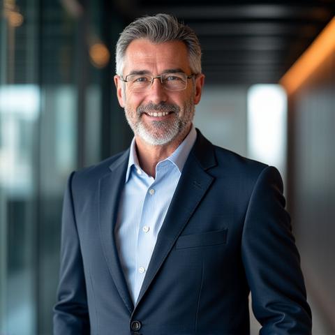 Marco Bianchi, Co-fondatore di Tempo Migliore, in un ambiente tecnologico