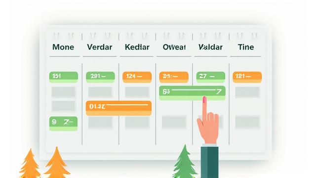 Illustrazione di un calendario con appuntamenti prenotati