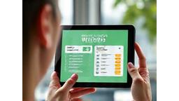 Una mano che scrive un piano di benessere personalizzato su un tablet