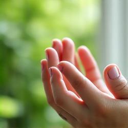 Una persona seduta in posizione meditativa in un ambiente sereno